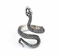 Очень красивое кольцо змея чёрное золотое серебряное