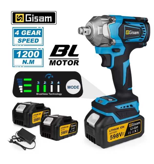 Makita 18V bezszczotkowy elektryczny klucz udarowy 1/2