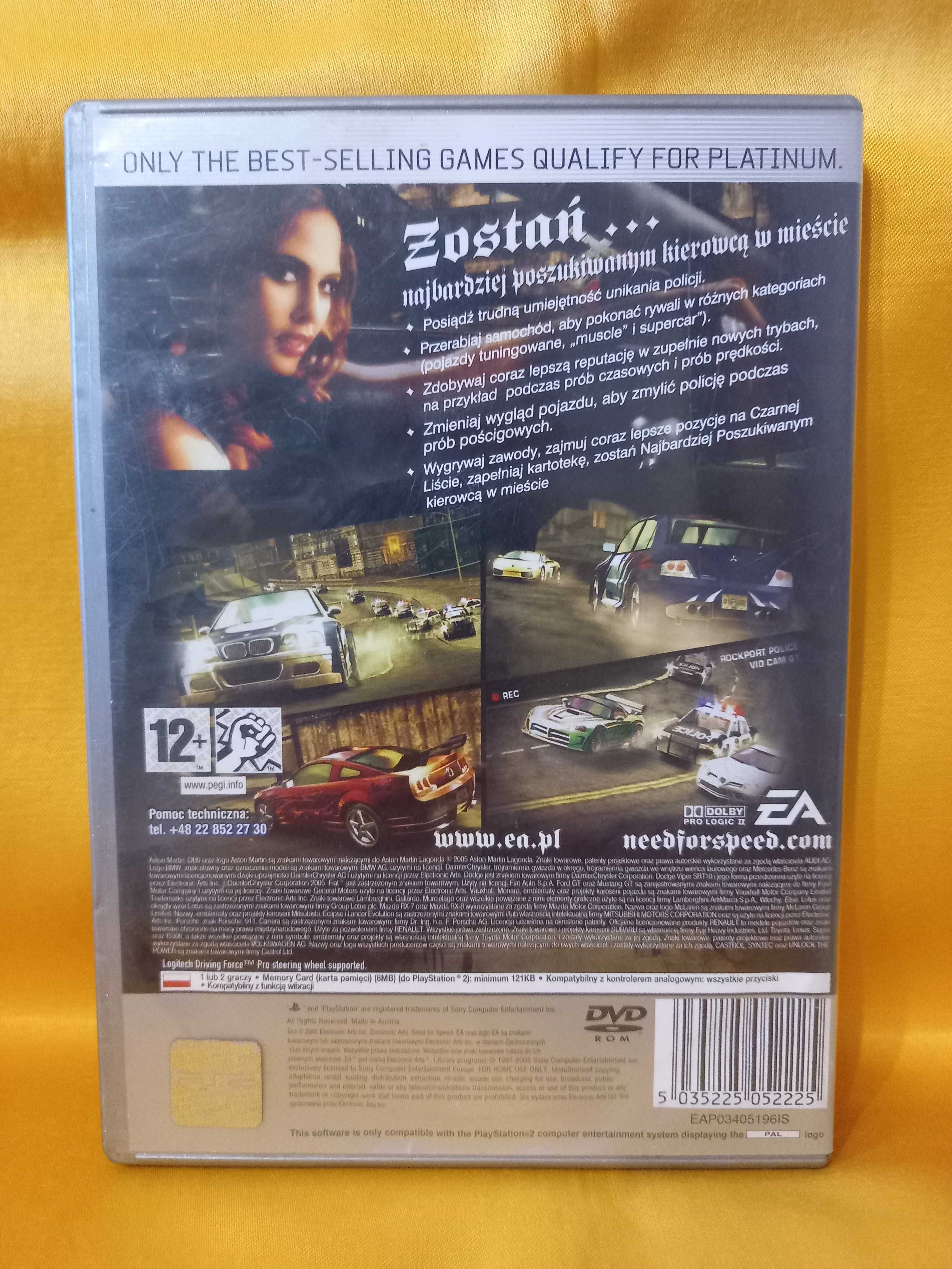 [Polska wersja] Need for Speed Most Wanted NFS MW PS2 PlayStation 2