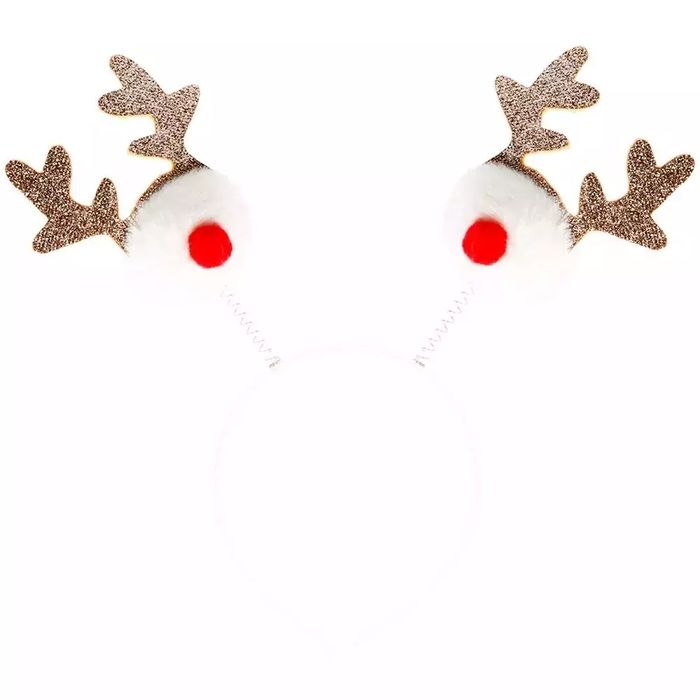 Opaska biala z reniferami. incood.. Nowy Produkt