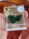 Minerały do kolekcji uranowe torbernit Francja. U