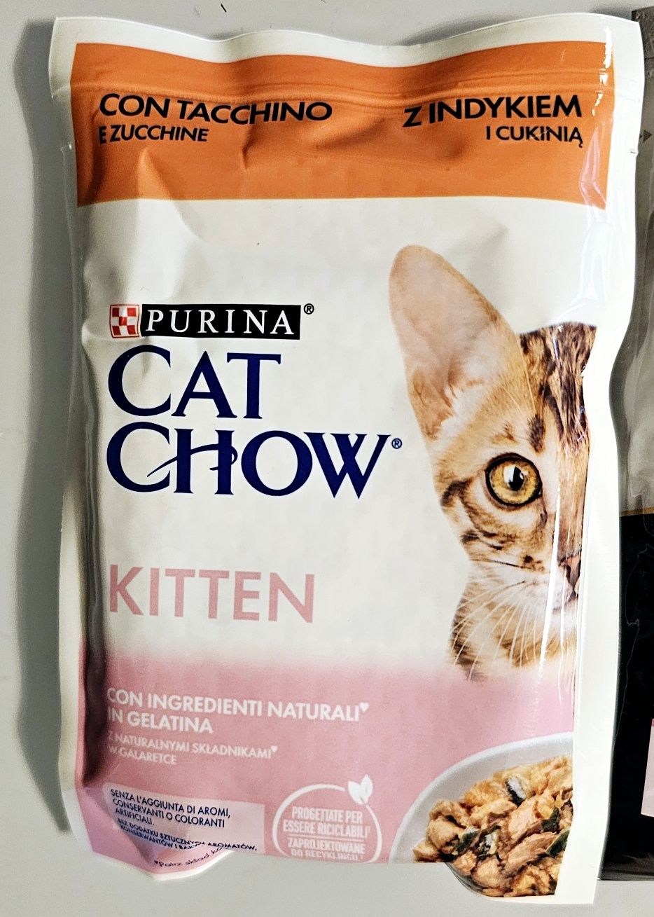 Nowe 3 x karma mokra dla kotka, Purina, 85 g