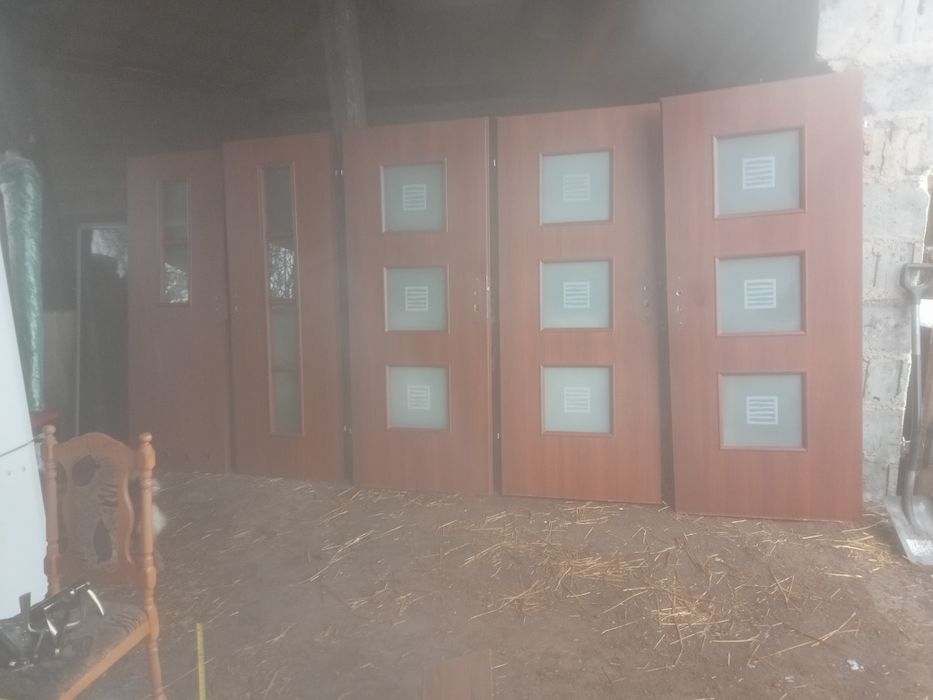 Drzwi brązowe wewnętrzne 70 cm 80 cm klamki