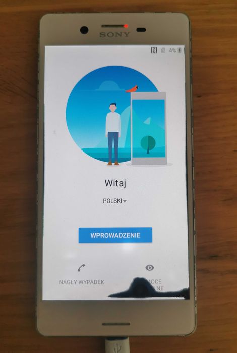 SONY xperia X telefon smartfon zestaw komplet