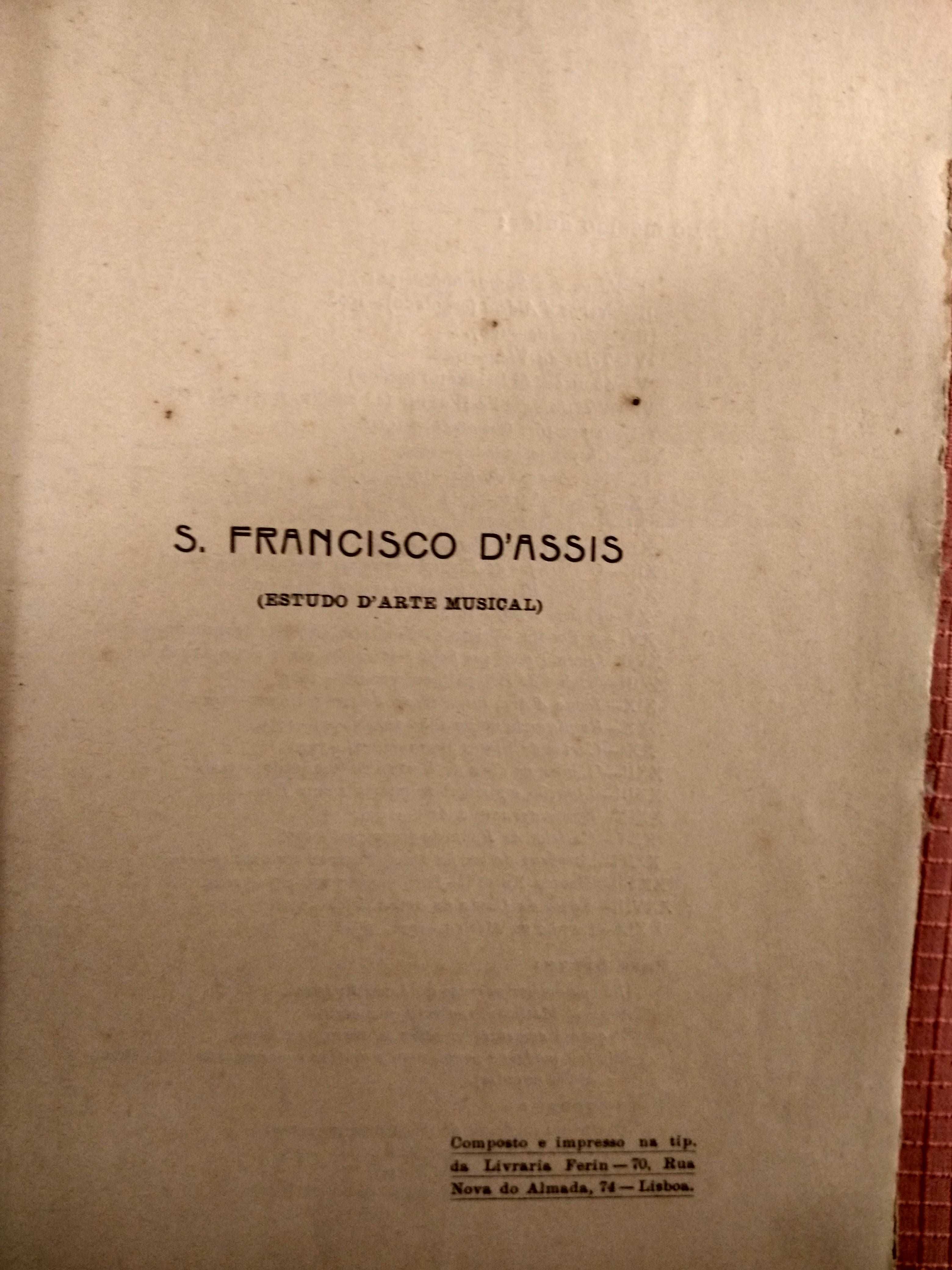 S. Francisco d'Assis, Estudo d'Arte Musical - Ano de 1927 - A. Pinto