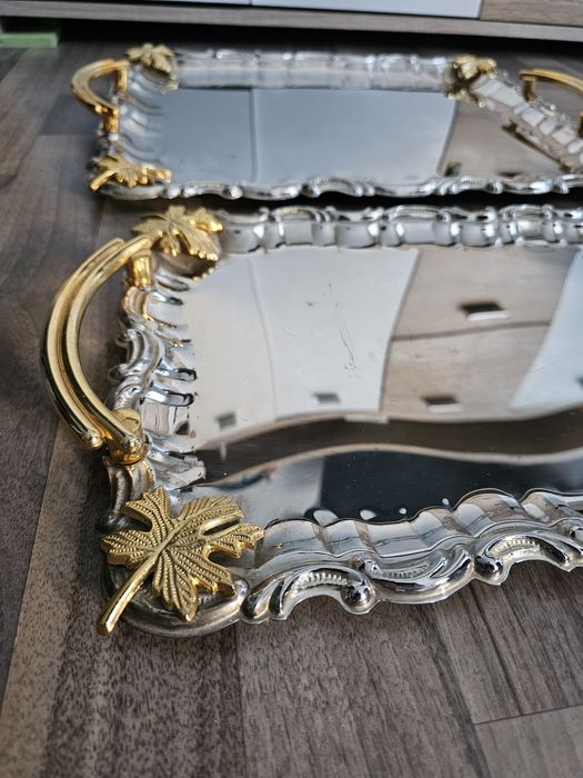 Platerowane Tace do serwowania w Opakowaniu