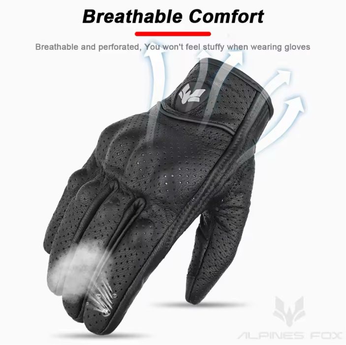 Моторукавиці FOX, моторукавиці, шкіряні моторукавиці, рукавиці мото