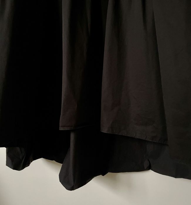 Zara / czarna sukienka midi popelinowa popelina viralowa / S 36