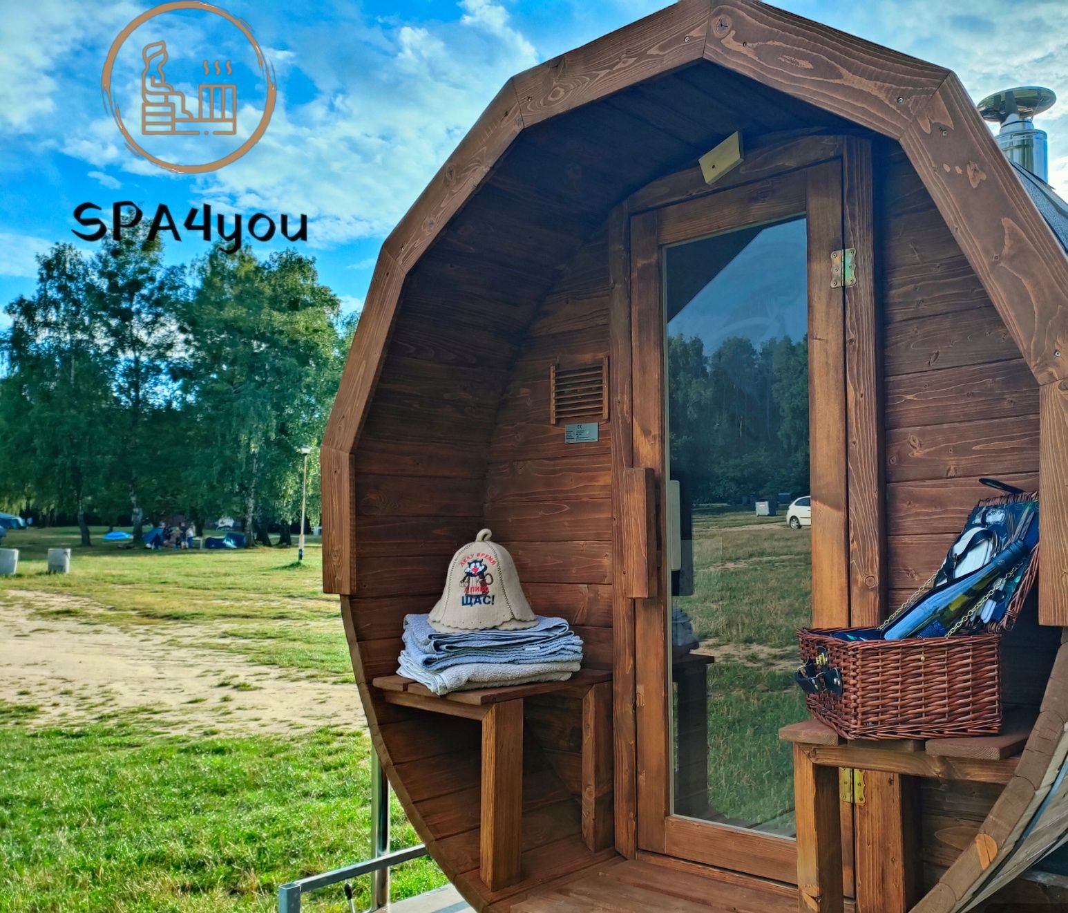 Sauna mobilna i balia mobilna na wynajem Gliwice, Zabrze, Chorzów