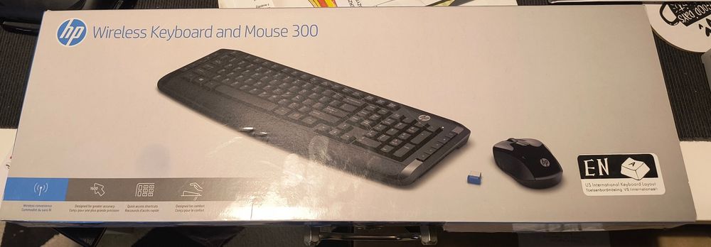 Nowa klawiatura HP + mysz HP 300 Wireless Zestaw 1600 dpi