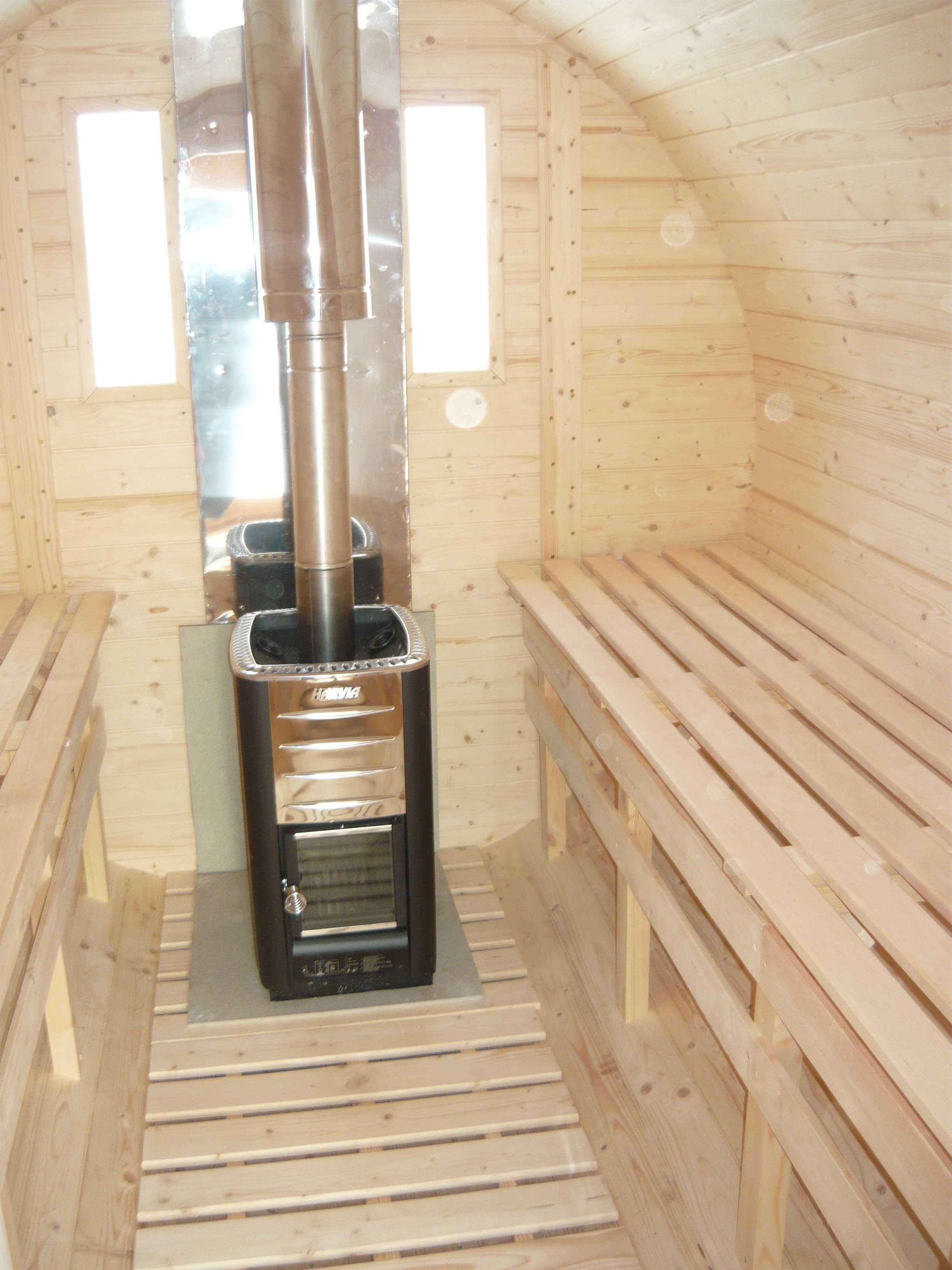 Sauna Beczka Bania Ogrodowa Wyposażona od Producenka z Litwy z Montaż
