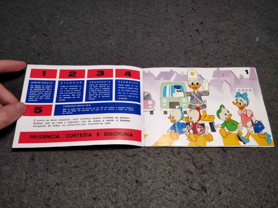 Raro livrinho Disney brinde da prevenção rodoviaria portuguesa
