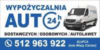 WYPOŻYCZALNIA AUT 24 h autolawet dostawczych osobowych, 9-osob, lawet