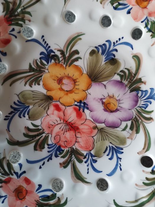 Stary talerz Portugal Lattice Floral