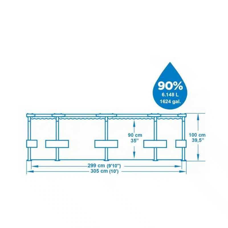 Piscina Bestway Steel Pro MAX™ de 3,05 m x 1,00 m