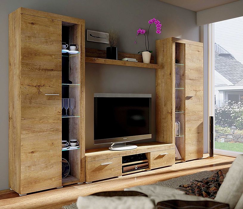 DUŻA Meblościanka Rumba XL 5 kolorów meble do pokoju salonu zestaw