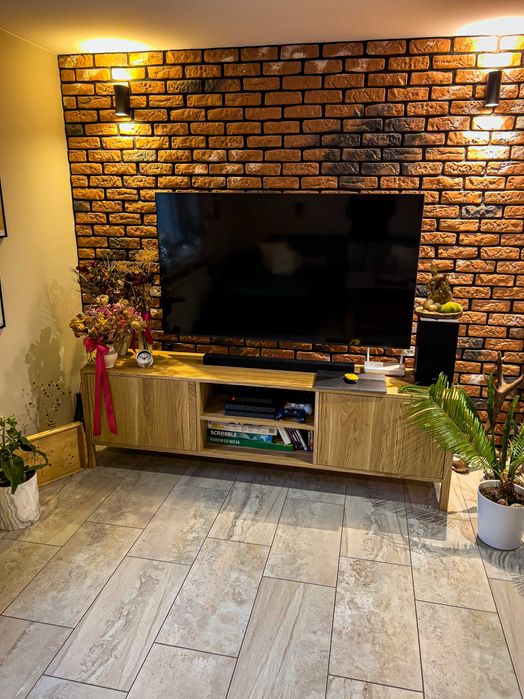Szafka pod telewizor rtv dębowa dąb drewno