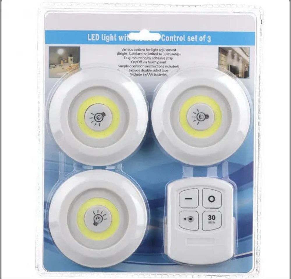 Набір із трьех LED Ламп BAILONG BL-1012 з Пультом