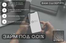Микрозайм онлайн от 0%. Без отказа, на карту! Высокий % одобрения