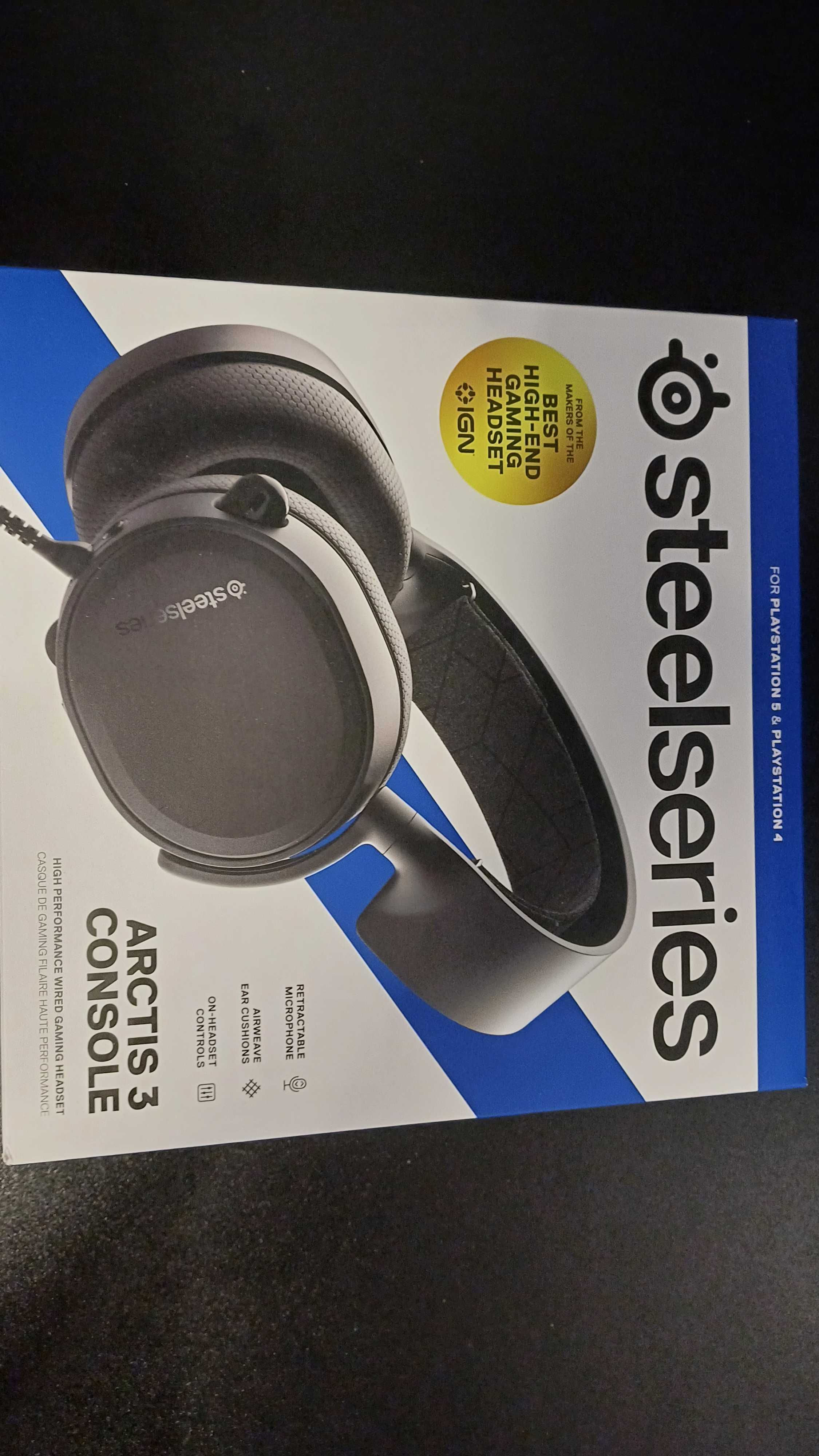 SteelSeries Arctis 3 Console – Stan jak NOWE + pudełko + kabel