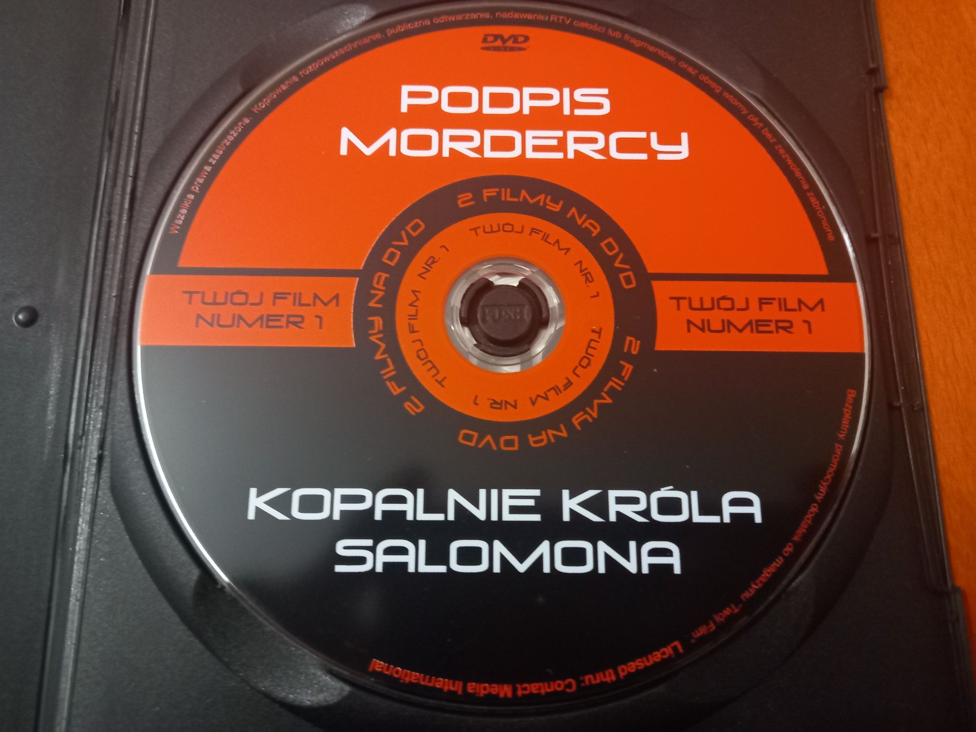 Filmy Kopalnie Króla Salomona Podpis Mordercy DVD Video