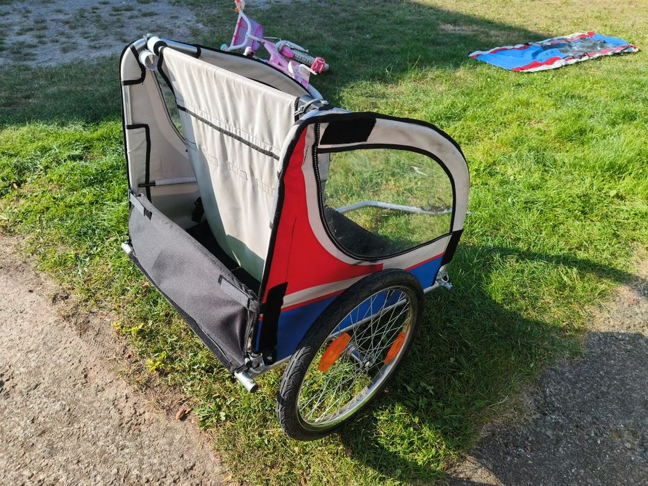 Riksza przyczepka rowerowa wozidło dla dzieci przyczepka