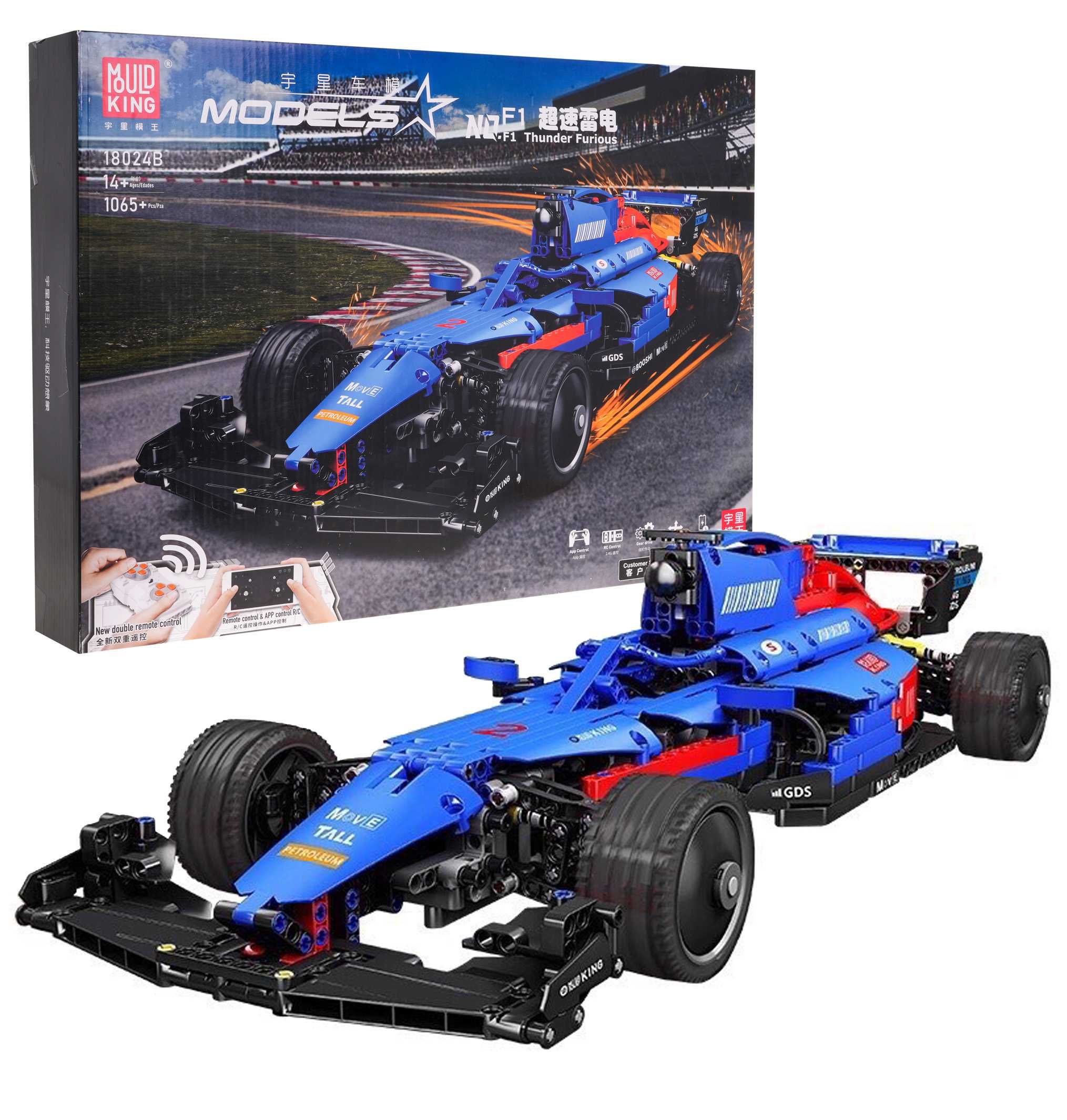 Klocki Bolid F1 Niebieski 1065el. ZKL.18024B