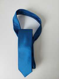 Krawat męski niebieski