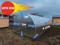 Szklarnia Standard 4m/3m/2m. Promocja!!! DARMOWA DOSTAWA