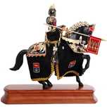 Figura konnego rycerza Czarnego Księcia autorstwa Art Gladius