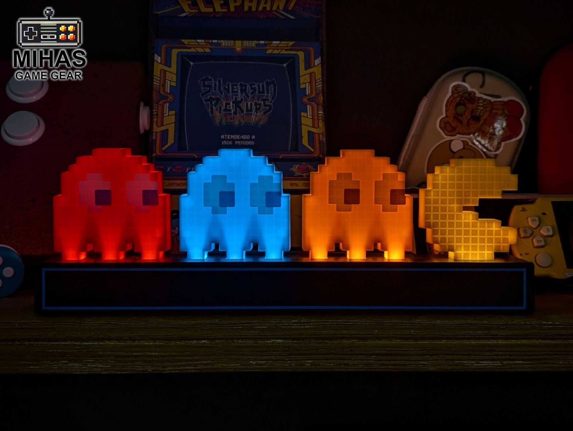 Лампа-нічник для геймерів: PlayStation, Xbox, Pac-Man icons Light.