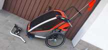 Przyczepka rowerowa Thule Cross 1 Sport amortyzacja + kółka spacerowe