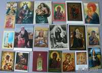 Madonna Maryja obrazki pocztówki -20 szt. Osieczna, Gietrzwałd, Gostyń