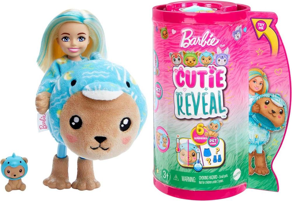 Кукла Барби Челси Медвежонок дельфин Barbie Cutie Reveal Chelsea Teddy
