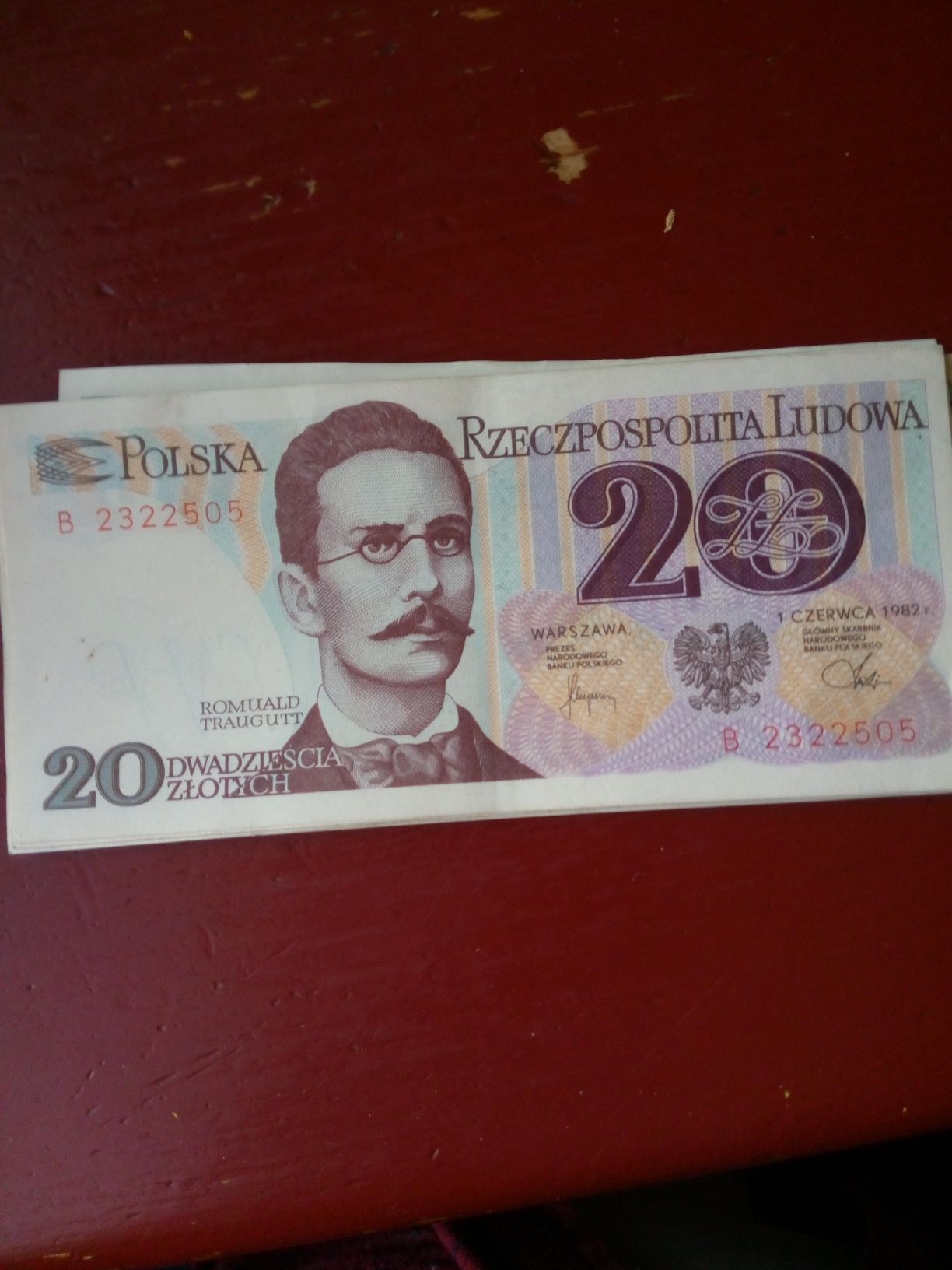 Kolekcjonerski banknot z PRL
