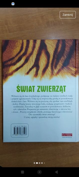Książka świat zwierząt