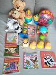 Zabawki Fisher Price, żółw, ślimak i inne 17 szt