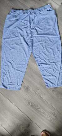 Błękitne spodnie na lato r 50