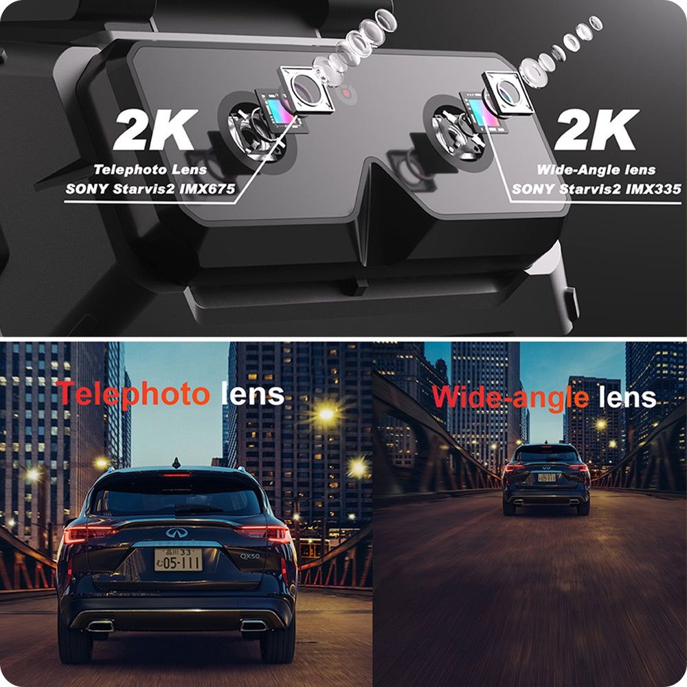Akeeyo EYES Видеорегистратор с ИИ / 2K HD / BSD / WiFi / GPS / AI