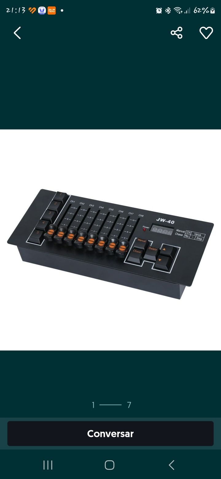Mesa dmx portatil