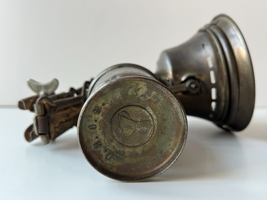 Przedwojenna lampa karbidowa Otto Charlach Scarlach-Lampe Nürnberg