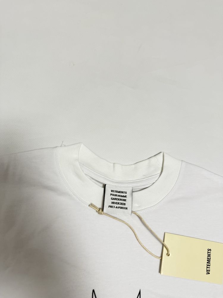 Футболка Vetements interlog white S M L