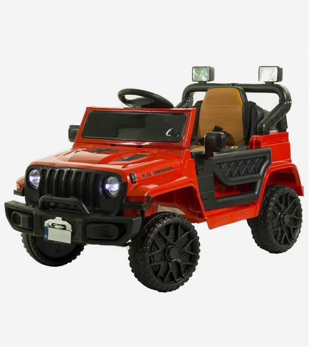 Auto na akumulator dla dziecka Dżip 4×4 skóra pilot, Amortyzatory