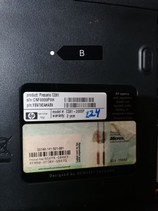 HP Pavillion para PEÇAS64552564129025123