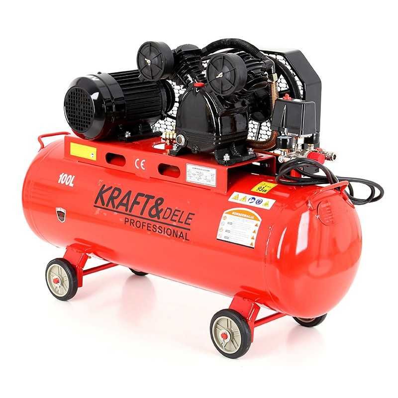 Kompresor olejowy sprężarka 100L 2tłoki 4,6KM 580l/min 400V KD404 NOWY