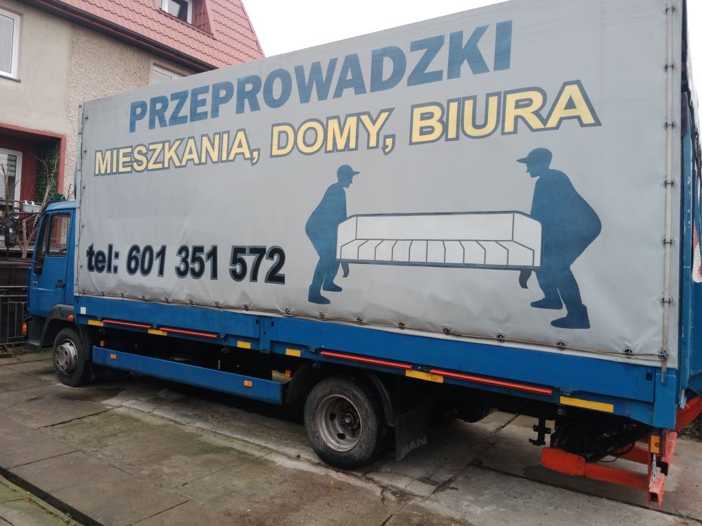 MAN L2000 Plandeka + Winda