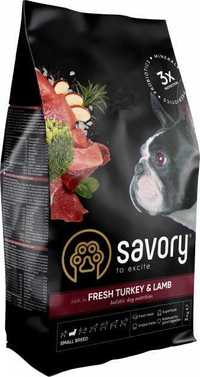 Корм для собак малых пород Savory 8 кг (индейка и ягненок) Срок10,24