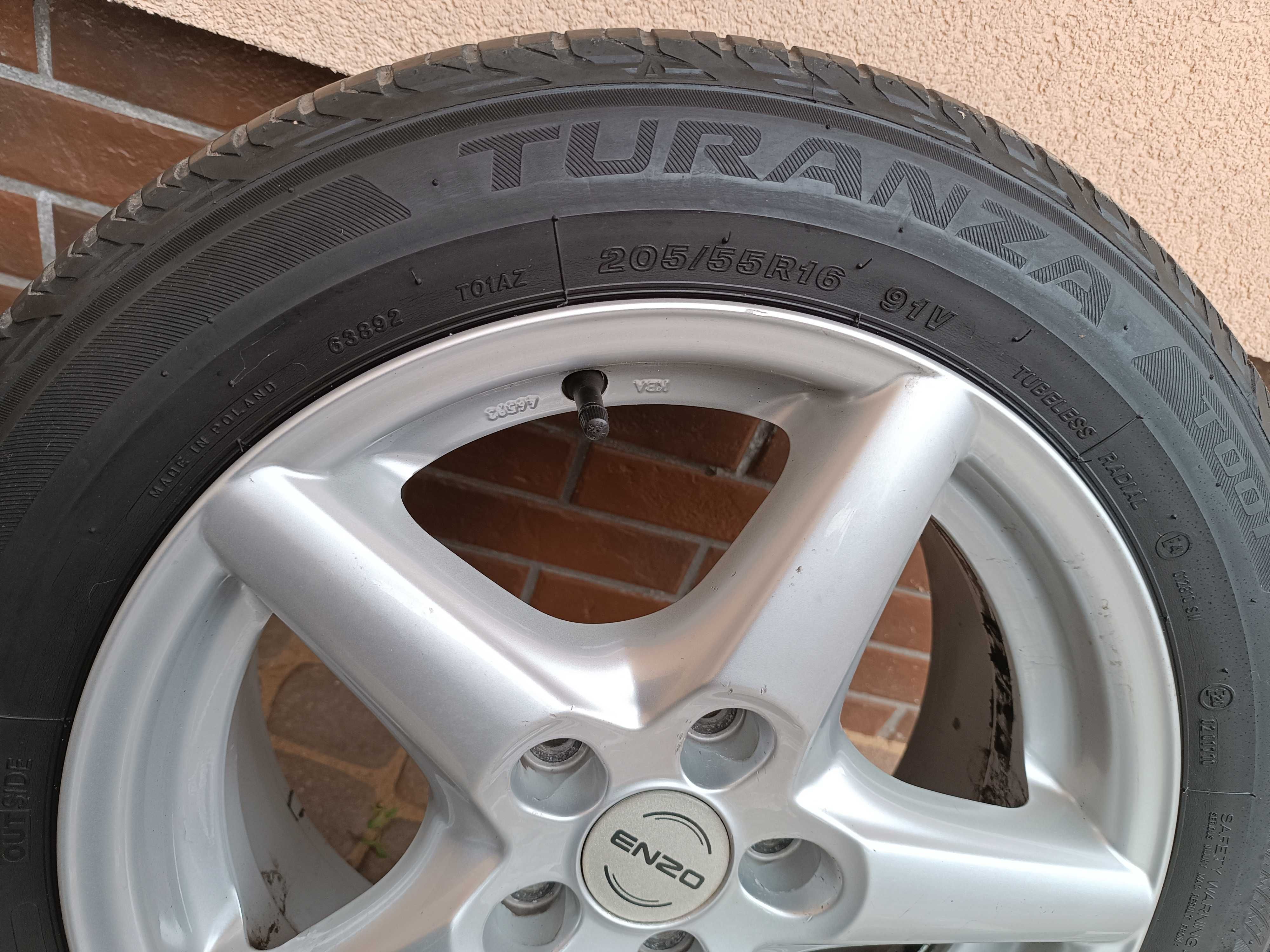 Alufelgi 16 z oponami Bridgestone