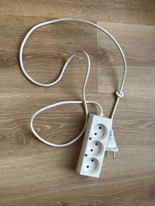 Listwa zasilająca 3-gniazdowa, kabel 150 cm