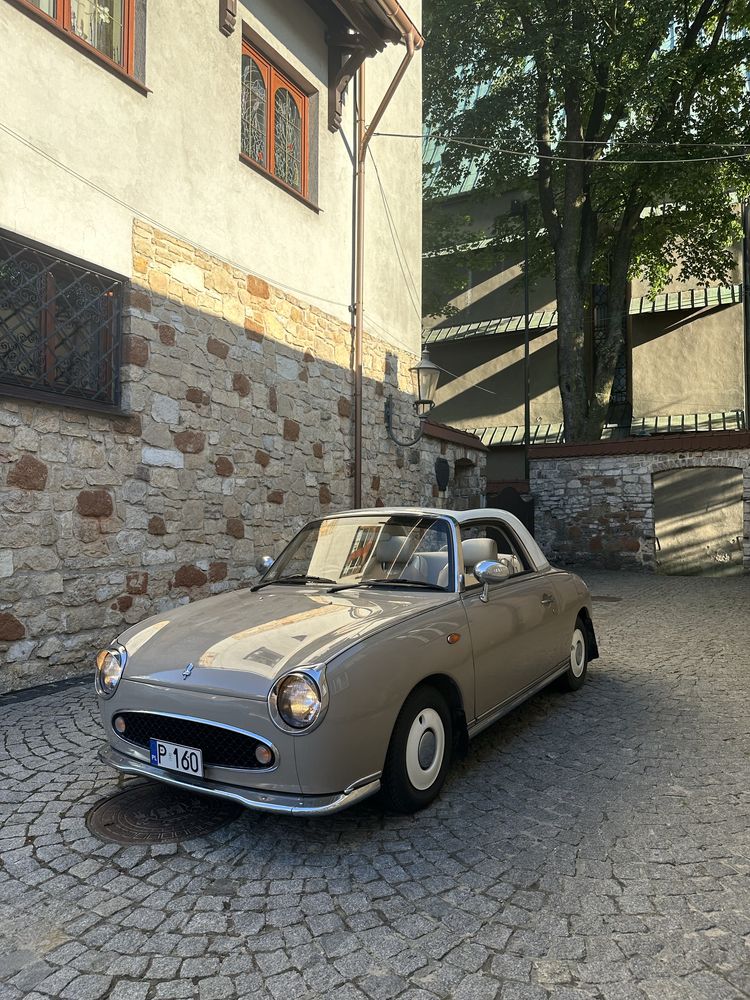 Nissan Figaro klasyk auto retro do ślubu na sesję,włoski, cabrio